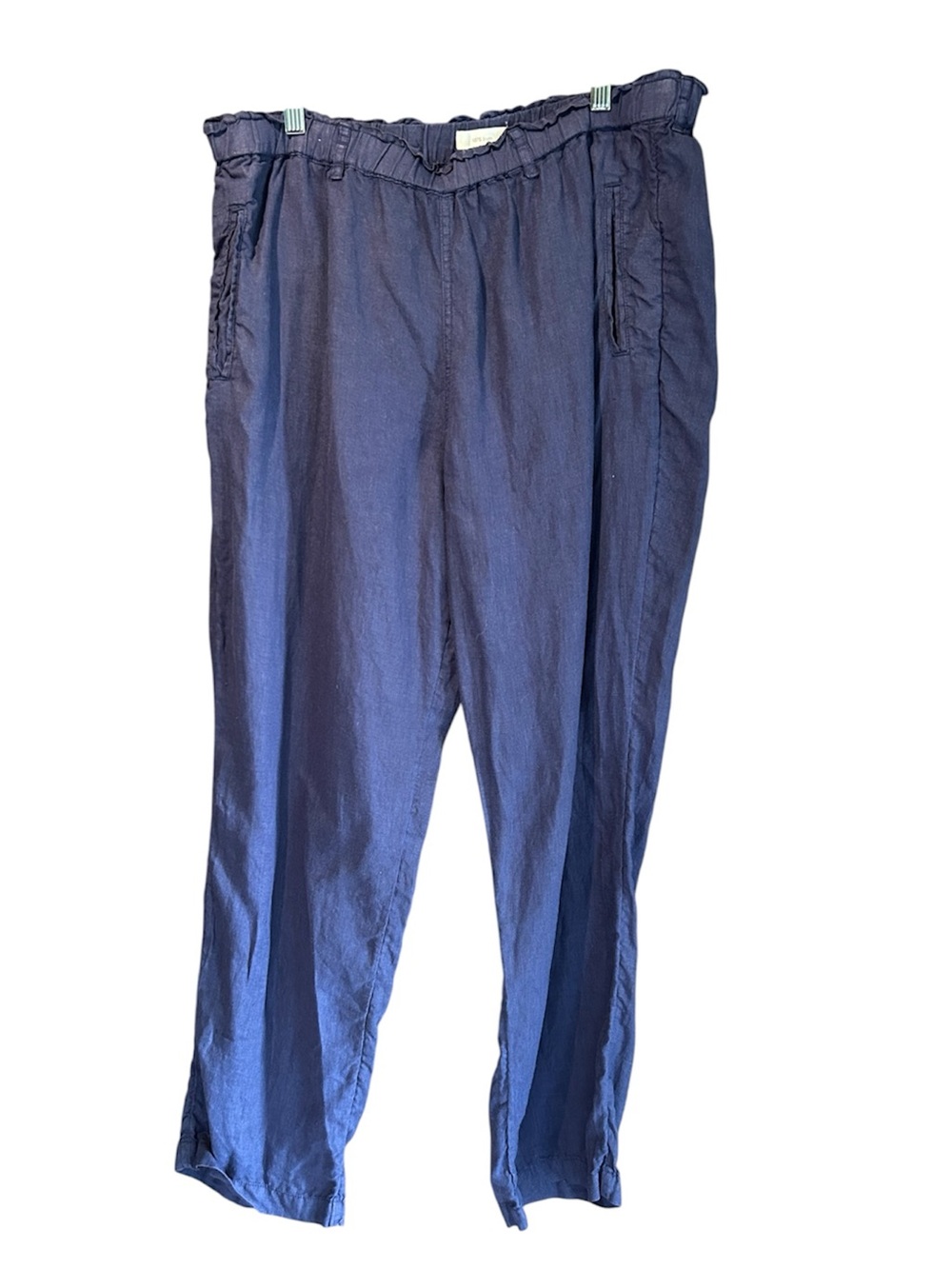 C&C California Women’s Navy 100% Linen Casual Drawstring Pants